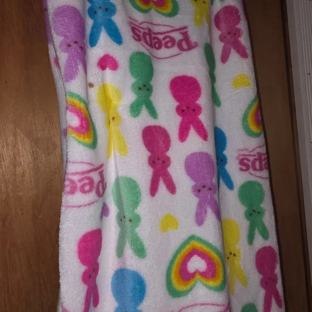 Peeps Multicolor Easter Plush Blanket